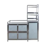 Organizador de estufa y tanque de gas para cocina en forma de L