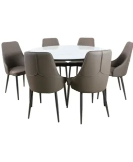 Mesa comedor extensible con 6 sillas