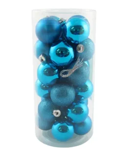 Paquete con 24 esferas navideñas